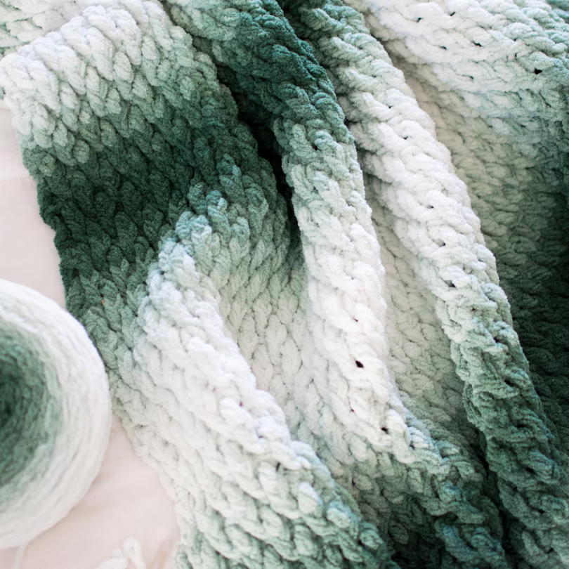Evergreen Chunky Throw Pattern