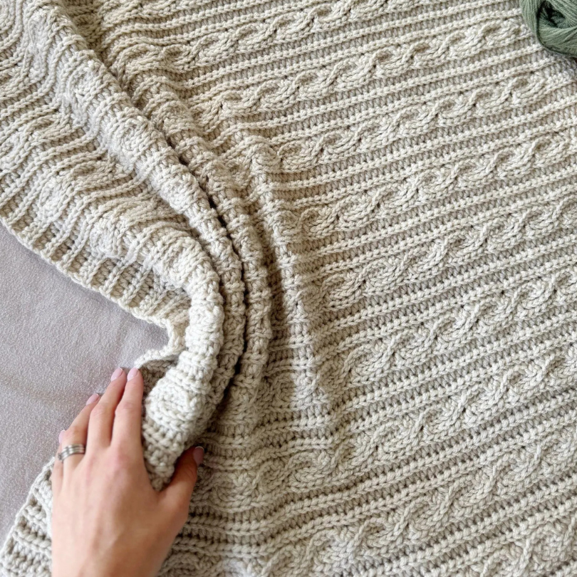 Textured Crochet Blanket