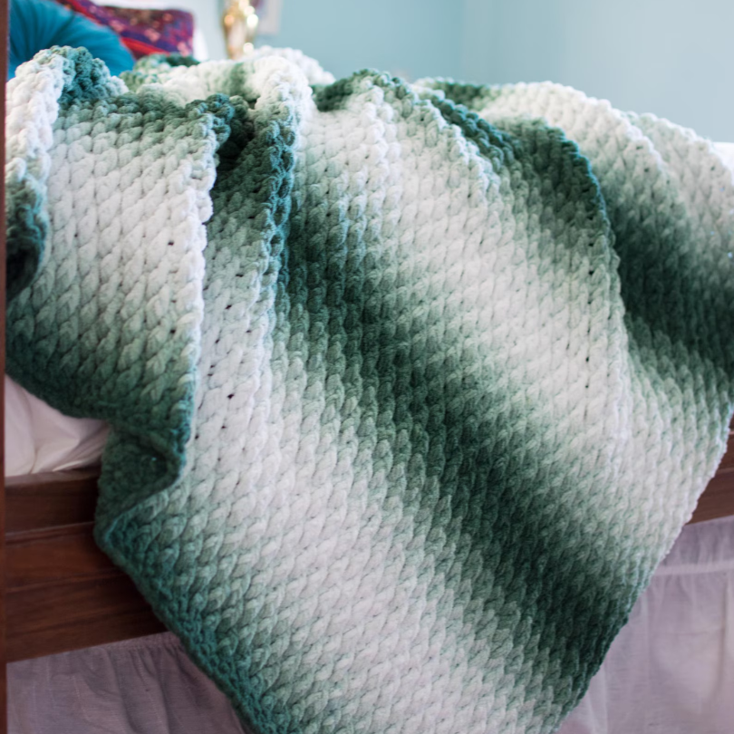 Evergreen Chunky Throw Pattern