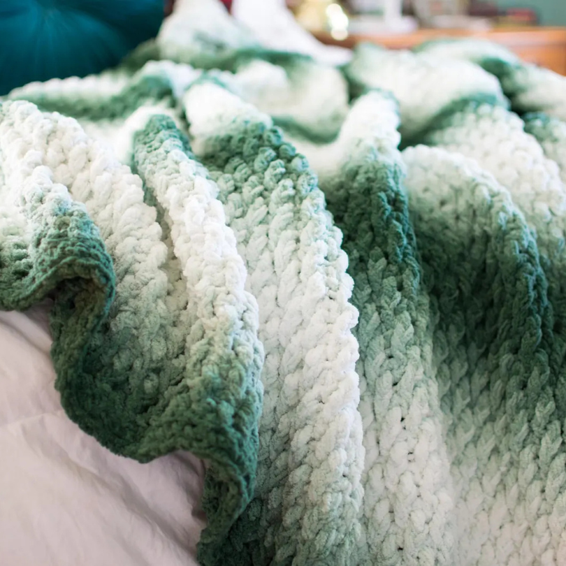Evergreen Chunky Throw Pattern
