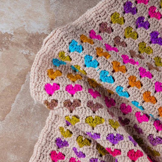 Crochet Heart Blanket