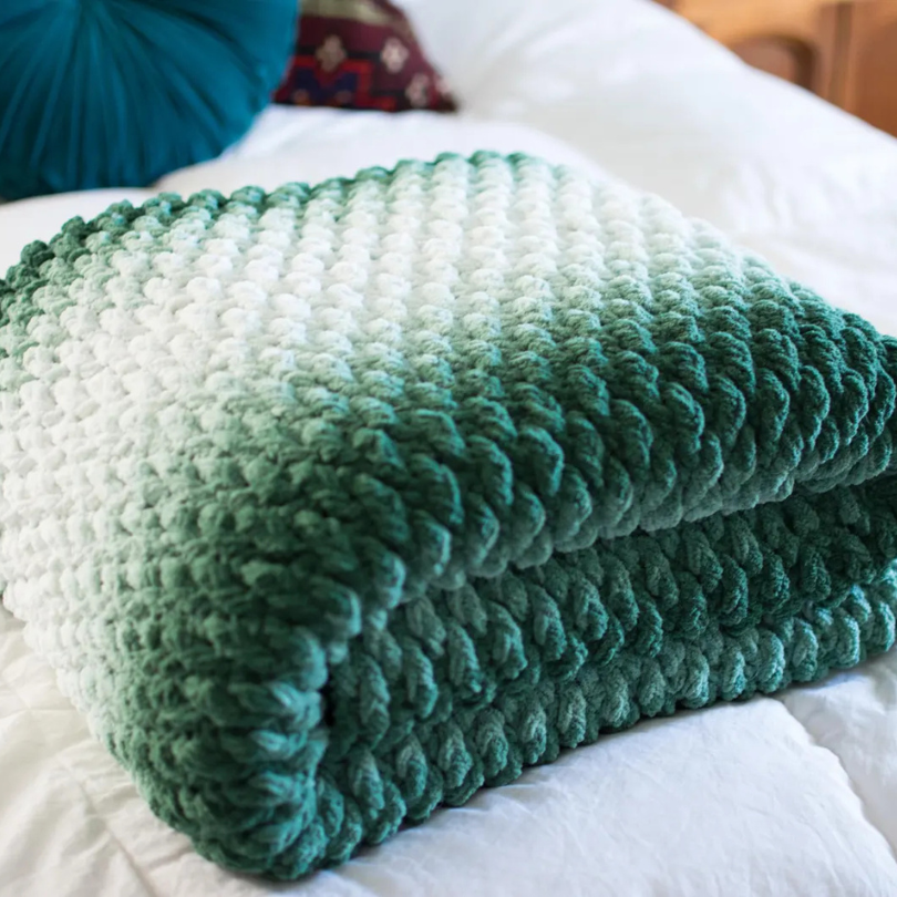 Evergreen Chunky Throw Pattern