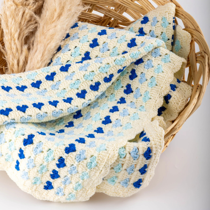 Crochet Heart Blanket