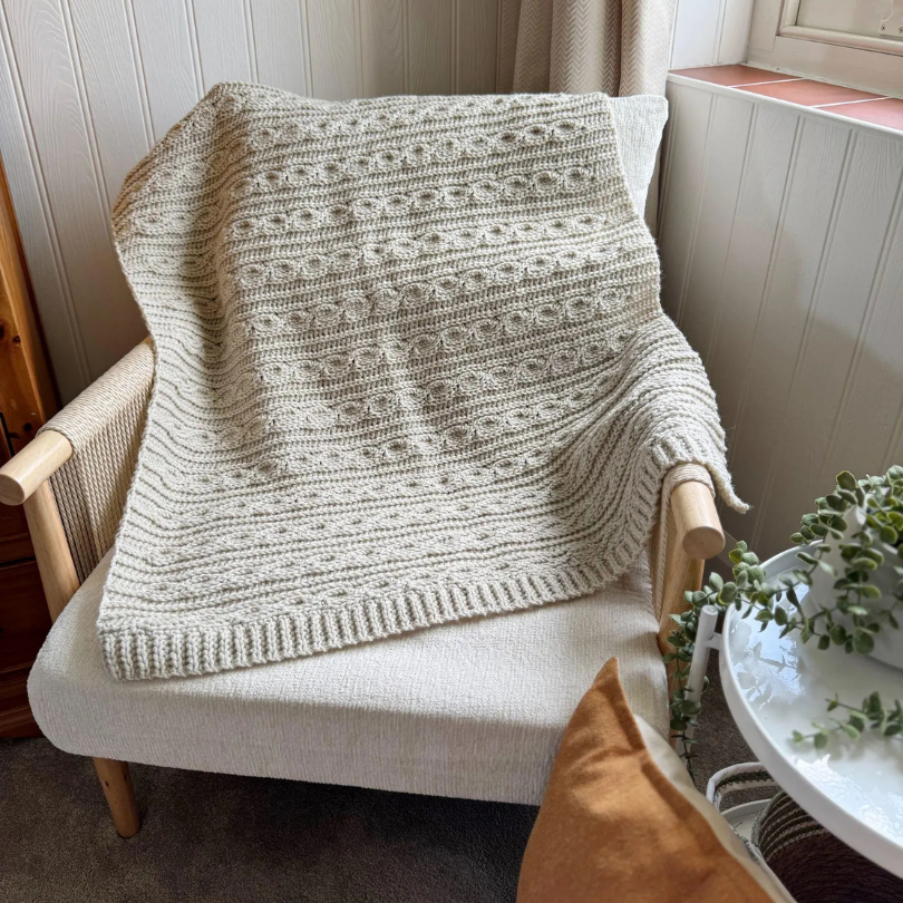 Textured Crochet Blanket