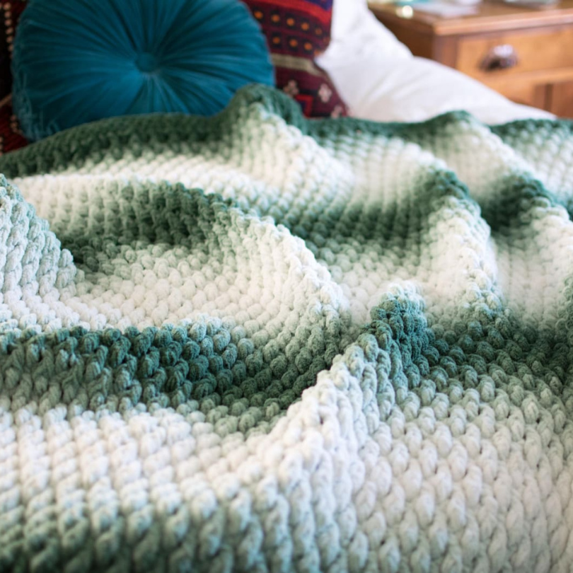 Evergreen Chunky Throw Pattern
