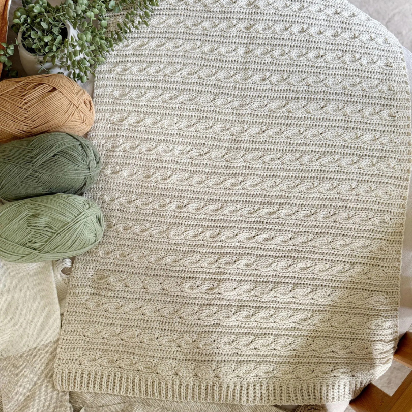 Textured Crochet Blanket