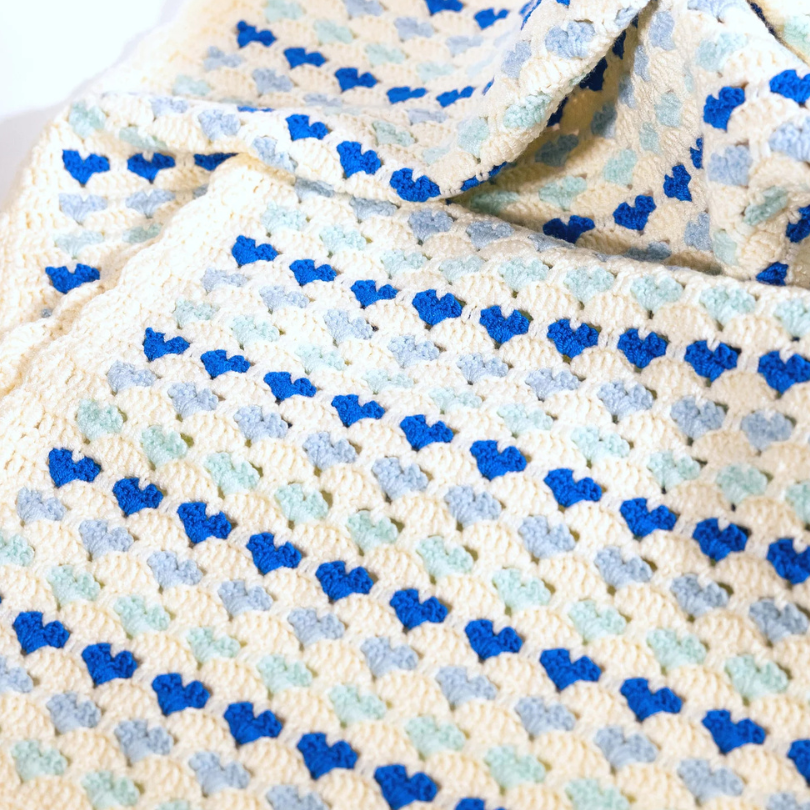 Crochet Heart Blanket