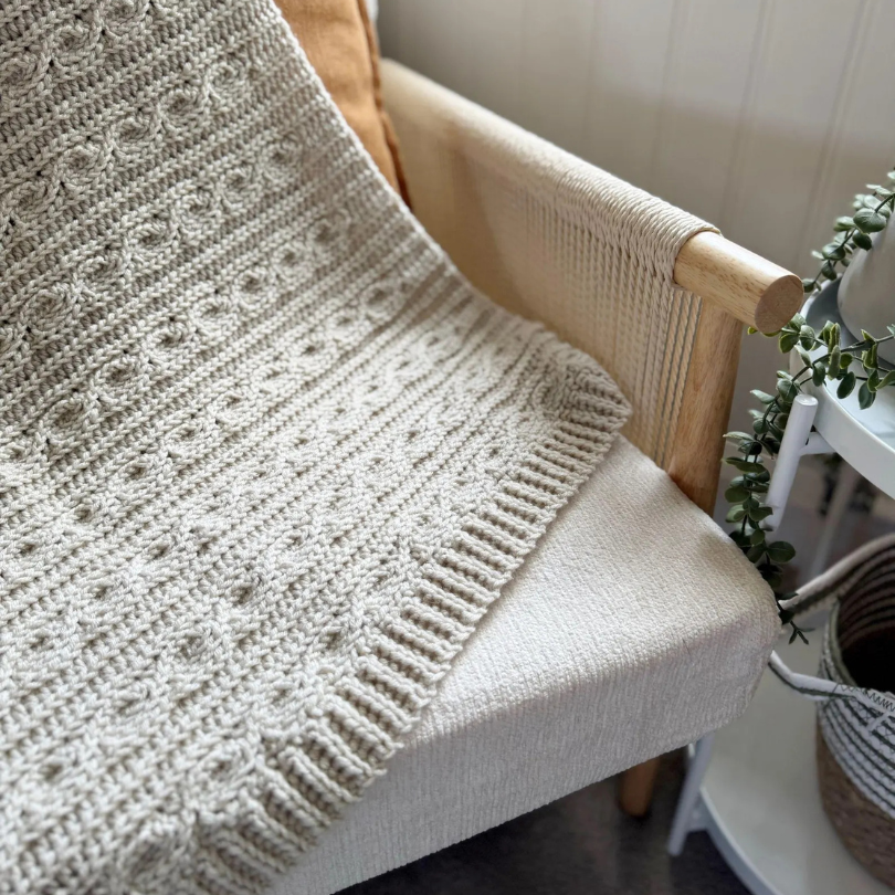 Textured Crochet Blanket