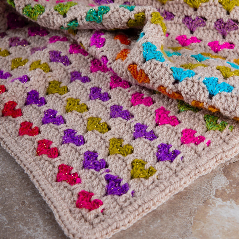 Crochet Heart Blanket